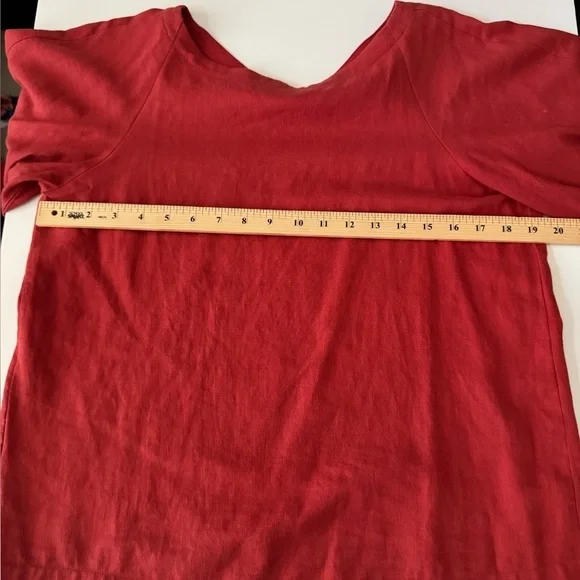 Loft Petites Linen Blend Puff Sleeve Blouse size Small Petite - Picture 7 of 8